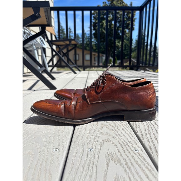 To Boot Brown Leather Oxfords - Picture 4 of 10